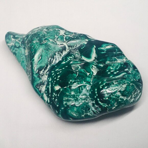 Polished Chatoyant Malachite >2 lbs - Picture 3 of 13